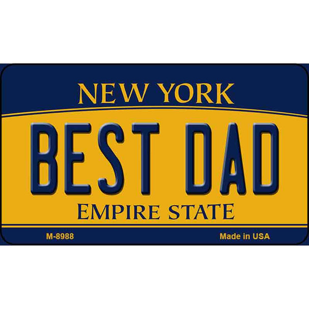 Best Dad New York State License Plate Wholesale Magnet M-8988