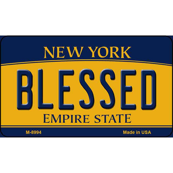 Blessed New York State License Plate Wholesale Magnet M-8994