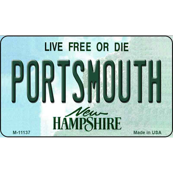 Portsmouth New Hampshire State License Plate Wholesale Magnet M-11137