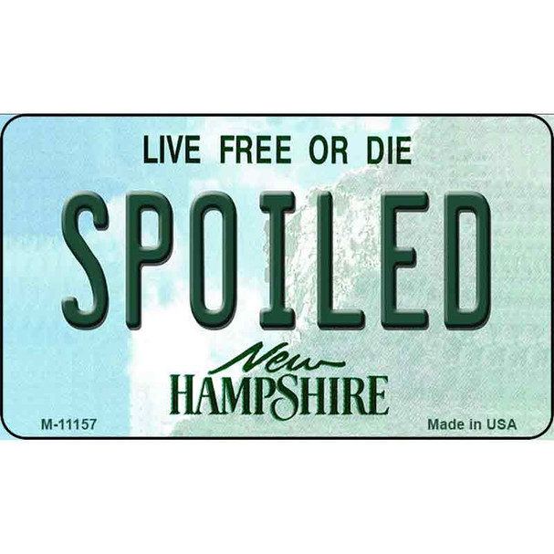 Spoiled New Hampshire State License Plate Wholesale Magnet M-11157