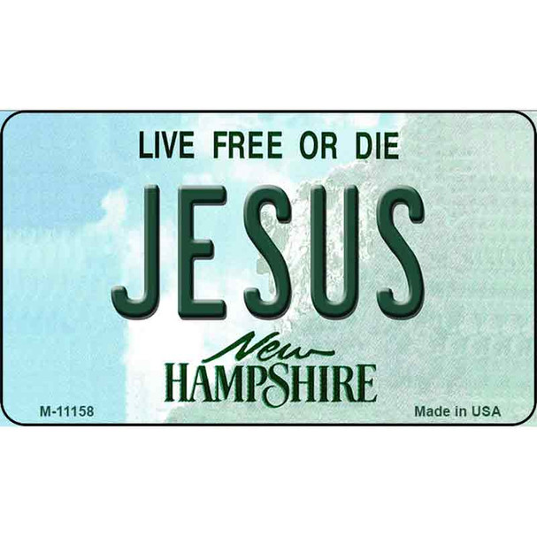Jesus New Hampshire State License Plate Wholesale Magnet M-11158
