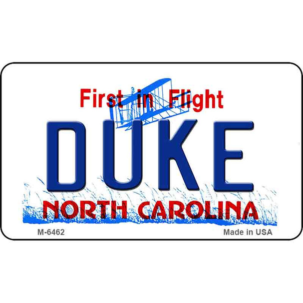 Duke North Carolina State License Plate Wholesale Magnet M-6462