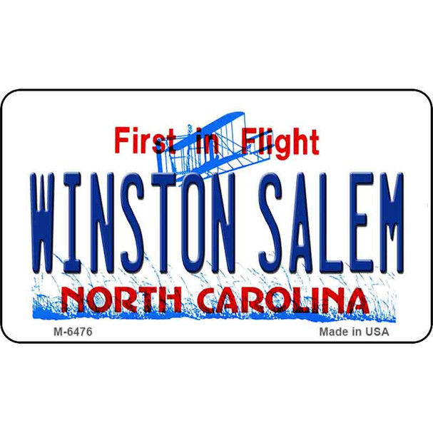 Winston Salem North Carolina State License Plate Wholesale Magnet M-6476