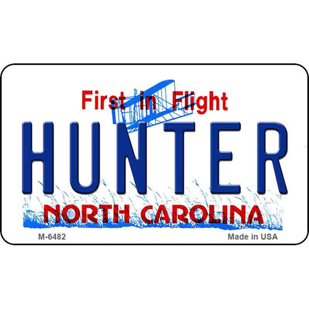 Hunter North Carolina State License Plate Wholesale Magnet M-6482