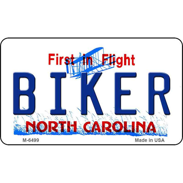 Biker North Carolina State License Plate Wholesale Magnet M-6499