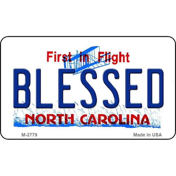 Blessed North Carolina State License Plate Wholesale Magnet M-2779
