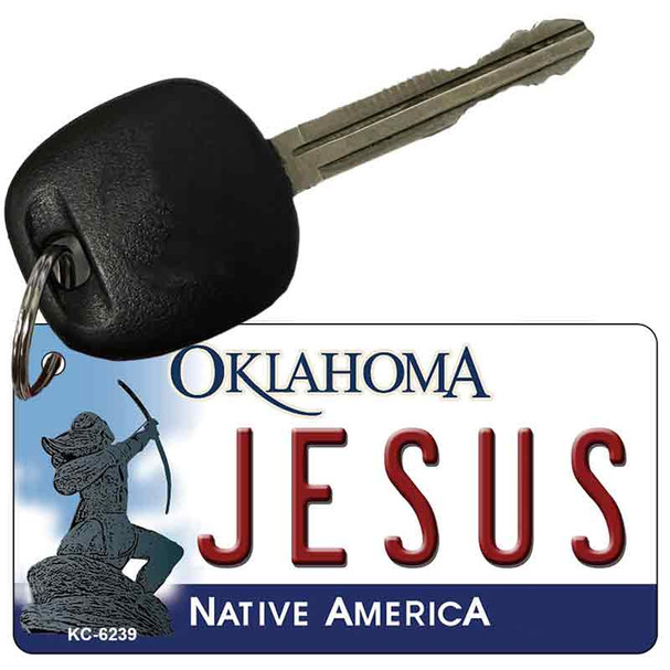 Jesus Oklahoma State License Plate Novelty Wholesale Key Chain