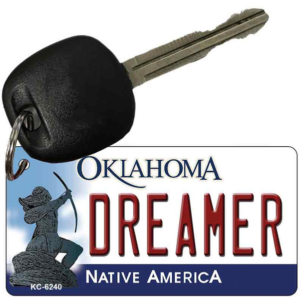 Dreamer Oklahoma State License Plate Novelty Wholesale Key Chain