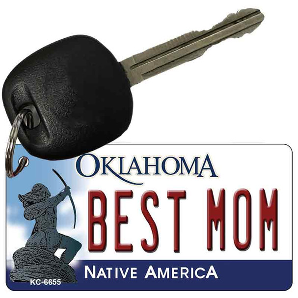 Best Mom Oklahoma State License Plate Novelty Wholesale Key Chain