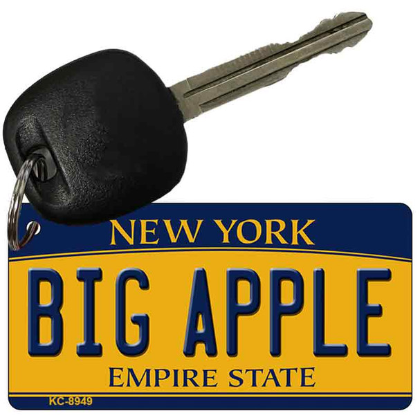 Big Apple New York State License Plate Wholesale Key Chain KC-8949