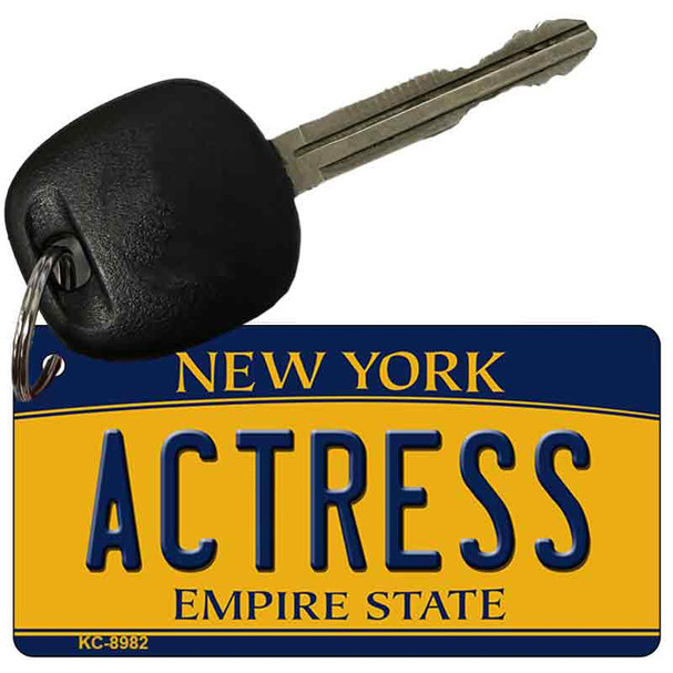 Actress New York State License Plate Wholesale Key Chain