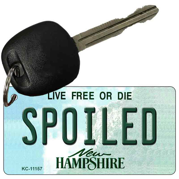 Spoiled New Hampshire State License Plate Wholesale Key Chain