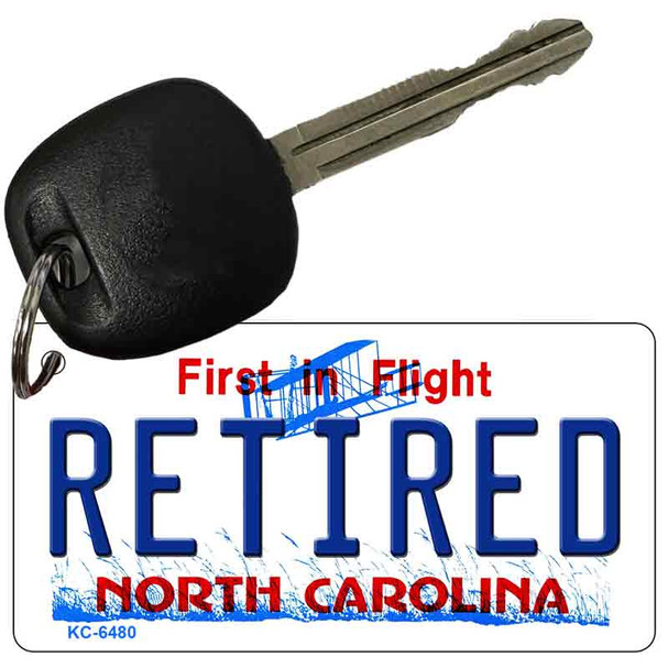 Retired North Carolina State License Plate Wholesale Key Chain