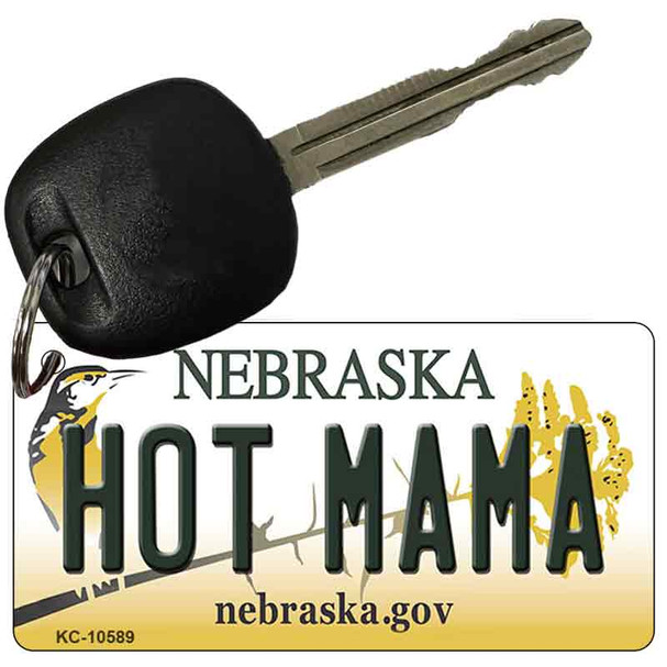 Hot Mama Nebraska State License Plate Novelty Wholesale Key Chain