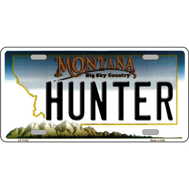 Hunter Montana State Novelty Wholesale License Plate