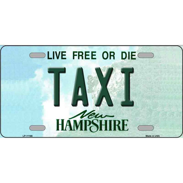 Taxi New Hampshire State Wholesale License Plate