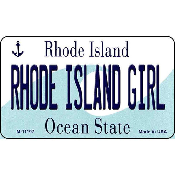 Rhode Island Girl Rhode Island State License Plate Novelty Wholesale Magnet M-11197