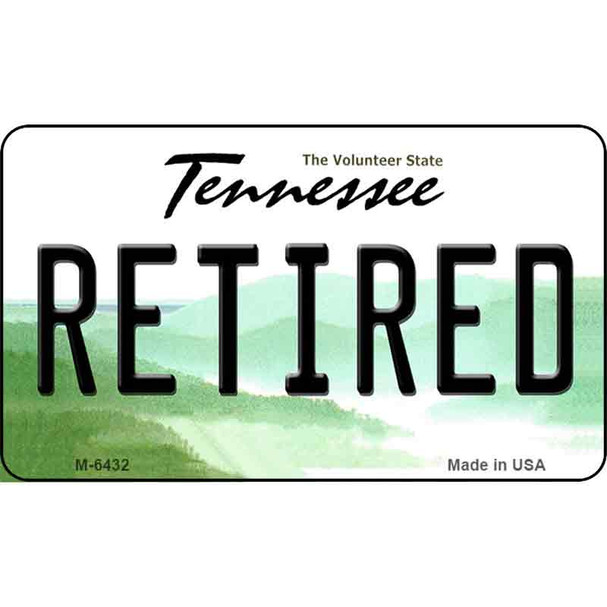 Retired Tennessee State License Plate Wholesale Magnet M-6432