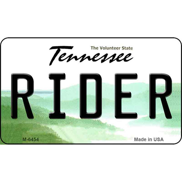 Rider Tennessee State License Plate Wholesale Magnet M-6454