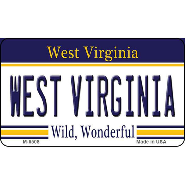 West Virginia State License Plate Wholesale Magnet M-6508