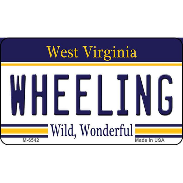 Wheeling West Virginia State License Plate Wholesale Magnet M-6542