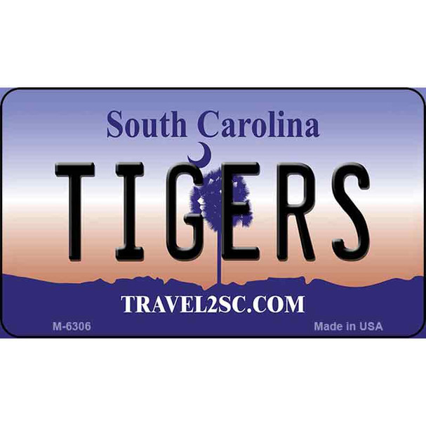 Tigers South Carolina State License Plate Wholesale Magnet M-6306