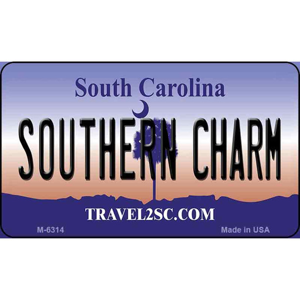 Southern Charm South Carolina State License Plate Wholesale Magnet M-6314