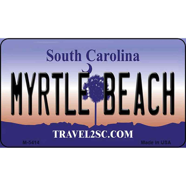 Myrtle Beach South Carolina State License Plate Wholesale Magnet M-5414