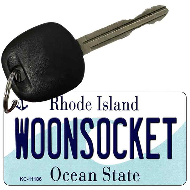 Woonsocket Rhode Island License Plate Novelty Wholesale Key Chain