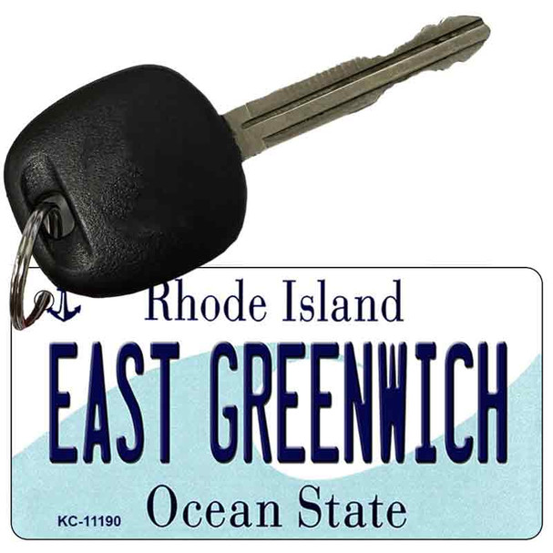 East Greenwich Rhode Island License Plate Novelty Wholesale Key Chain