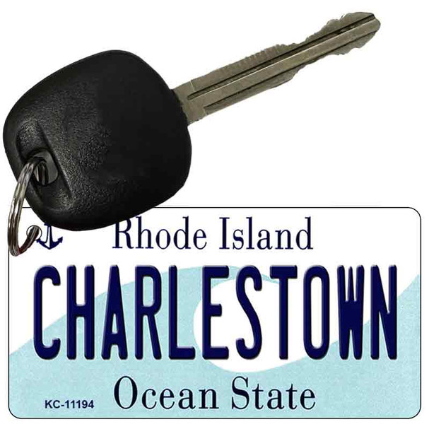 Charlestown Rhode Island License Plate Novelty Wholesale Key Chain