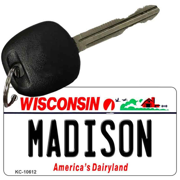 Madison Wisconsin License Plate Novelty Wholesale Key Chain