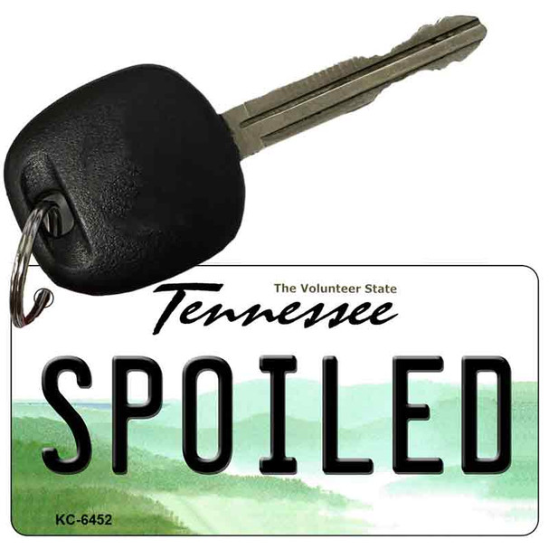 Spoiled Tennessee License Plate Wholesale Key Chain