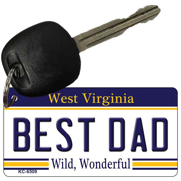 Best Dad West Virginia License Plate Wholesale Key Chain