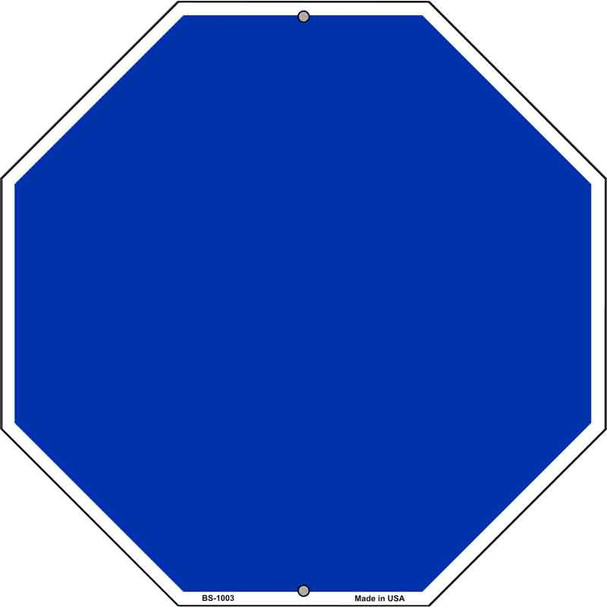 Blue Dye Sublimation Wholesale Octagon Metal Novelty Stop Sign BS-1003