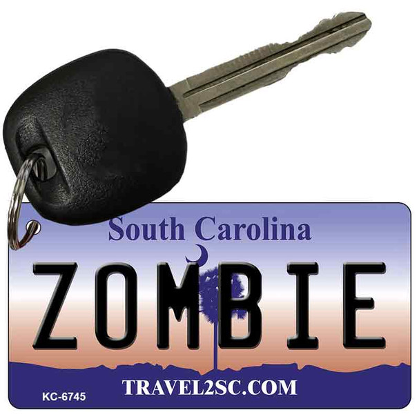 Zombie South Carolina License Plate Wholesale Key Chain