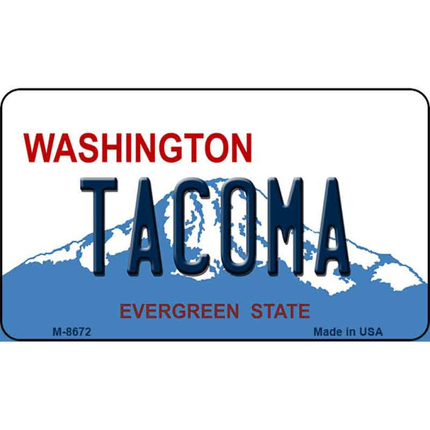 Tacoma Washington State License Plate Wholesale Magnet M-8672