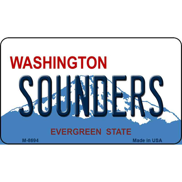 Sounders Washington State License Plate Wholesale Magnet M-8694