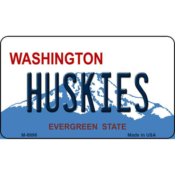 Huskies Washington State License Plate Wholesale Magnet M-8696