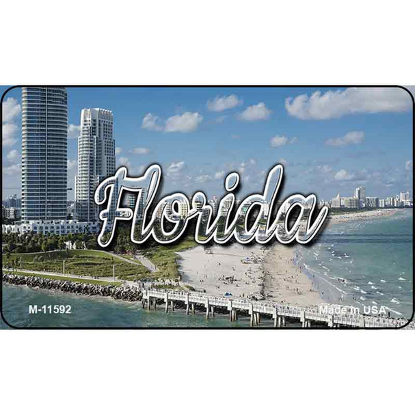 Florida White Sand Beach Wholesale Magnet M-11592