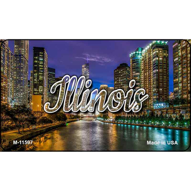 Illinois River City Lights Wholesale Magnet M-11597