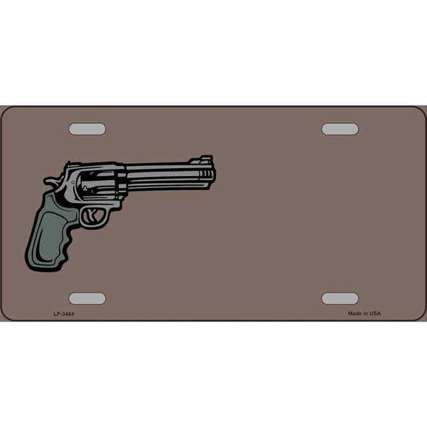 Gun Offset Customizable Wholesale Metal Novelty License Plate