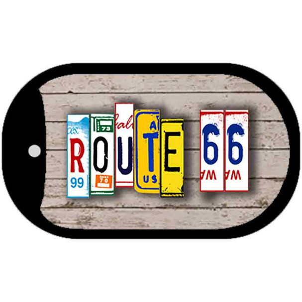 Route 66 License Plate Art Novelty Wholesale Dog Tag Necklace