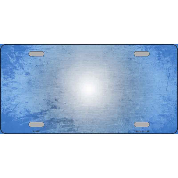 Lt Blue White Fade Scratched License Plate Metal Novelty Wholesale