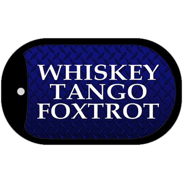 Whiskey Tango Foxtrot Novelty Wholesale Dog Tag Necklace