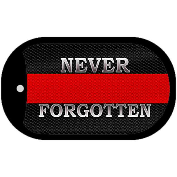 Never Forgotten Fire Novelty Wholesale Dog Tag Necklace
