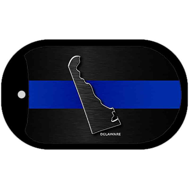 Delaware Thin Blue Line Novelty Wholesale Dog Tag Necklace