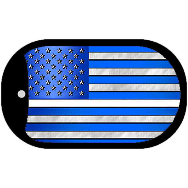 AM Flag White Novelty Wholesale Dog Tag Necklace