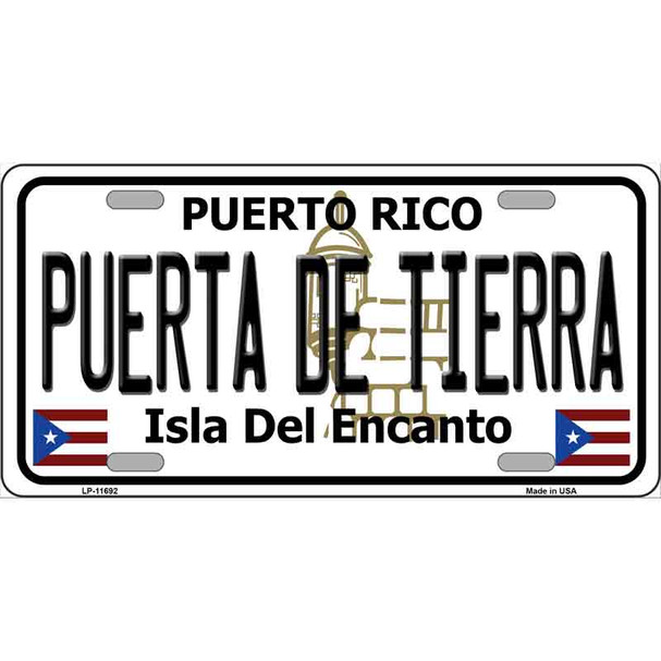 Puerta De Tierra Puerto Rico Wholesale Novelty License Plate