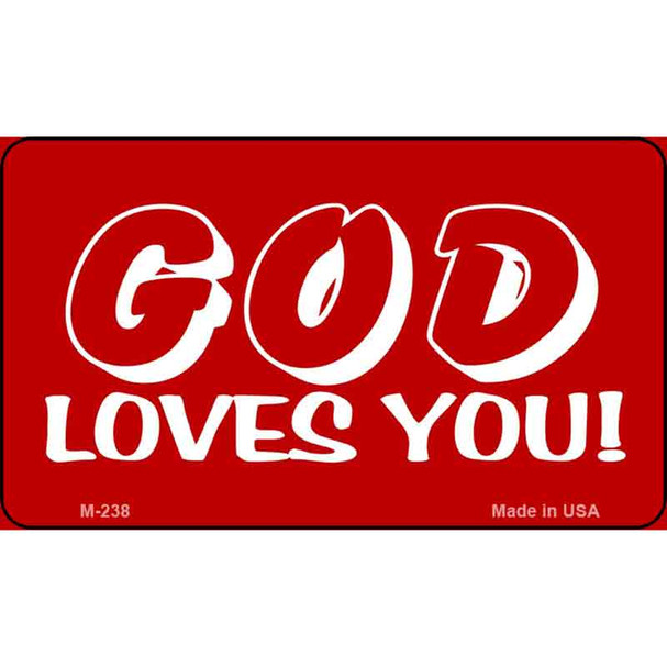 God Loves You Novelty Wholesale Magnet M-238